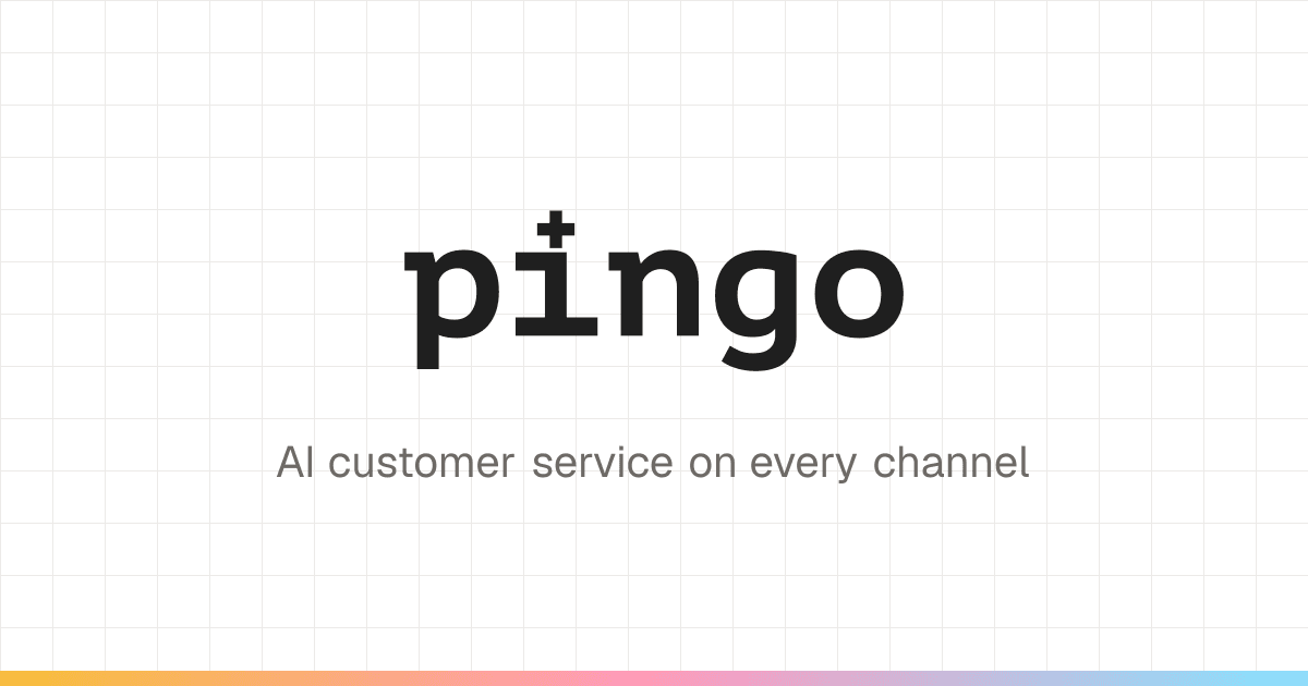 pingo – AI customer service on every channel
